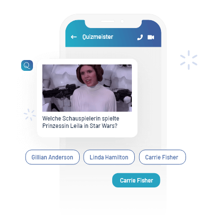 Beispiel Chatbot Moderator Quiz